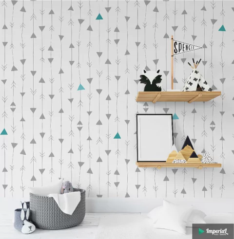 A013 | Vinilo Para Pared Triangulos flechas