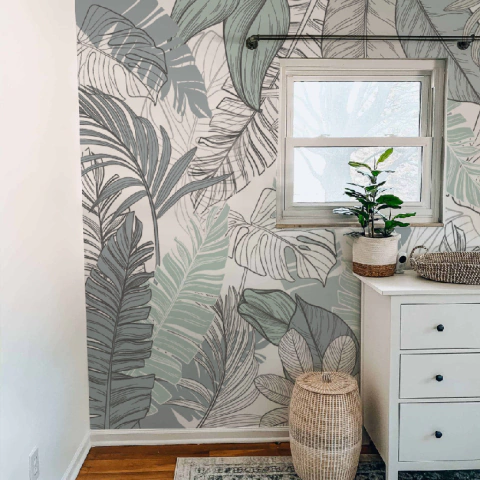 A145 | Vinilo Para Pared Niquel