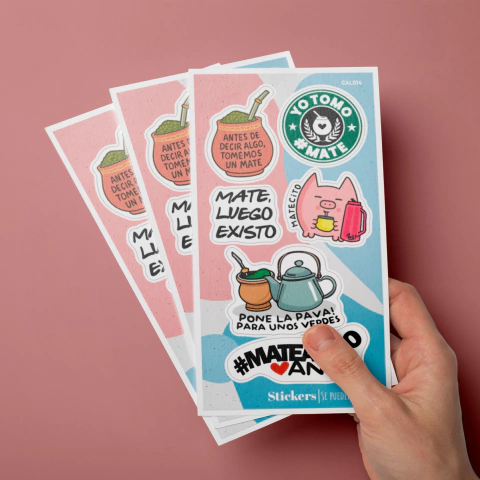 CAL014 - Pack x 10 Planchas Stickers - comprar online