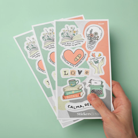 CAL019 - Pack x 10 Planchas Stickers - comprar online