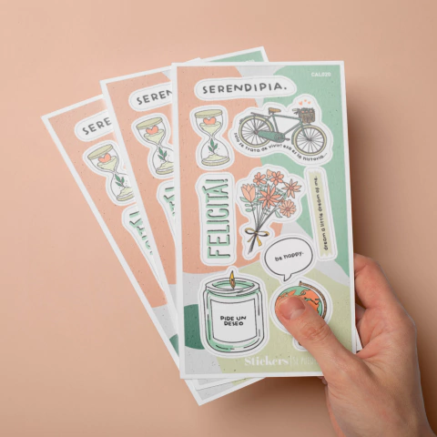 CAL020 - Pack x 10 Planchas Stickers - comprar online