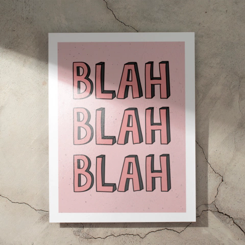 Cuadro Decorativo - 058 - Blah - comprar online