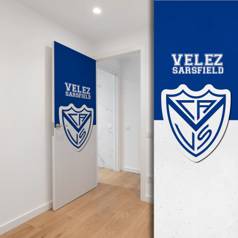 P065 | Vinilo de puerta Velez Sarsfield - comprar online
