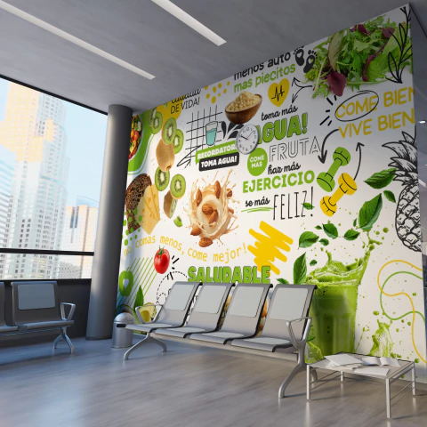 NE004 | Vinilo Para Pared Nutricion