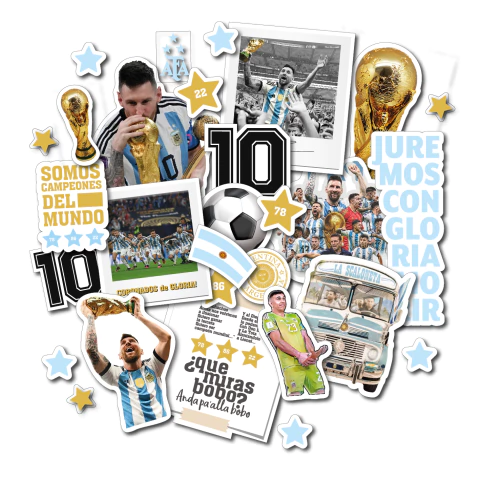 ST001 - Plancha Stickers Campeones - comprar online