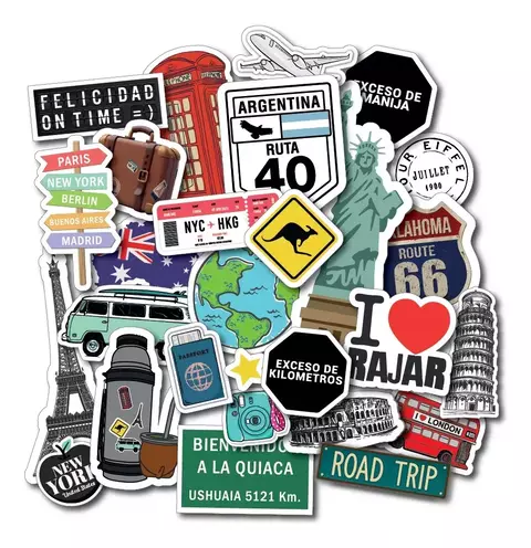 ST024 - Stickers Travel Viajar Mundo