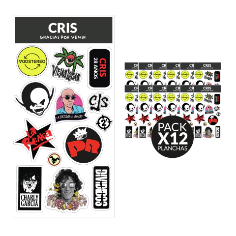 SVR021 - Stickers Souvenir rock nacional - comprar online