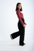 Pantalón wideleg Negro - tienda online