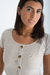 Remera RIB botones - comprar online