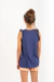 Musculosa con volado Azul - comprar online