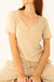 Remera Wafle Kolter Beige en internet