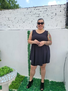 vestido corto sin manga