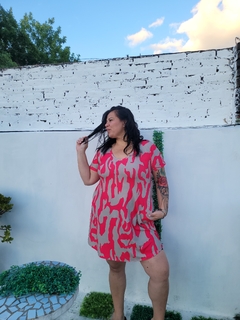 vestido corto manchado - comprar online