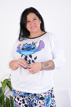 Pijama stich con pantuflas - tienda online