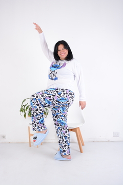 Pijama stich con pantuflas - tienda online