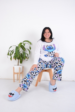 Pijama stich con pantuflas - comprar online