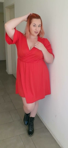 vestido loly busto cruzado