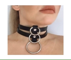 choker con 3 argollas