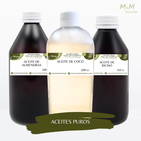COMBO ACEITE DE COCO ALMENDRAS RICINO - comprar online
