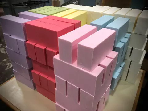 JABON DE GLICERINA CON COLOR BARRA X 1 KILO