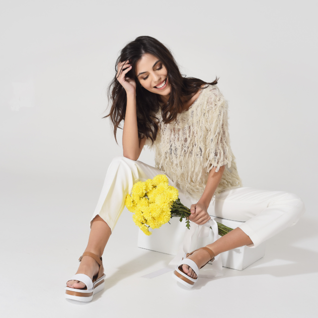Sandalia Adele - Blanco & Suela thumbnail 2