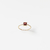 Anillo Roma de Oro amarillo 18k y Granate carré