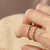 Anillo Solana oro amarillo 18k y Diamante - tienda online