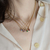 Collar con Amatista talla oval de Oro amarillo 18k