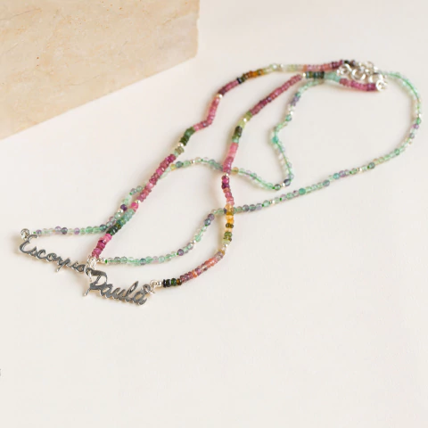Collar Indi Nombre con Turmalinas - comprar online