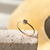 Anillo Solana oro amarillo 18k y Turmalina azul en internet