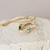 Collar con Esmeralda talla baguette de Oro amarillo 18k - comprar online