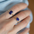 Imagen de Anillo de oro amarillo 18k y Lapislazuli oval