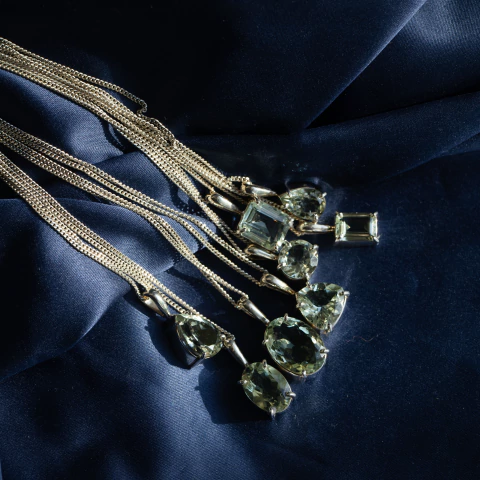 Collares con Prasiolita - comprar online