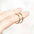 Anillo Lala mini Oro amarillo 18k martelado en internet