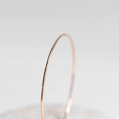 Esclava Lala martelada Oro rosa 18k - comprar online