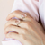 Anillos con Cuarzo rosa III