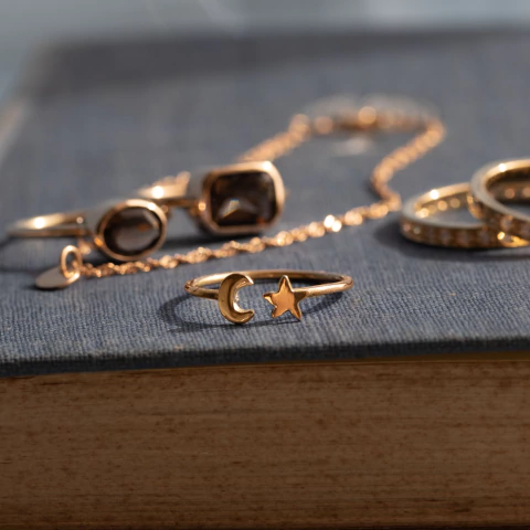 Anillo Stella oro rosa 18k - comprar online