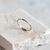 Anillo Lala mini Oro rosa 18k martelado