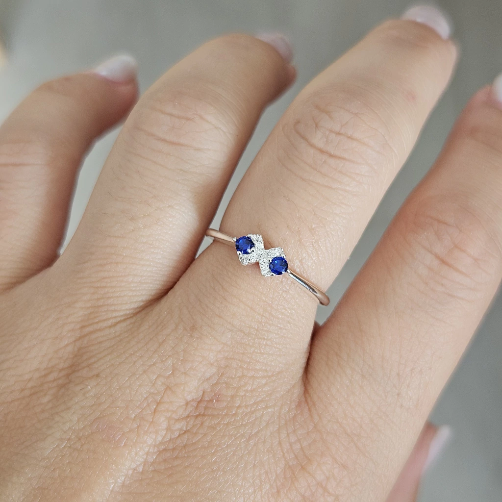 ANILLO ROMBOS N°8 - Plata 925