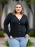 Cardigan Casaco Plus Size Feminino Botão Casaquinho Moda na internet