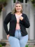 Cardigan Casaco Plus Size Feminino Botão Casaquinho Moda