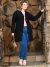 Cardigan Feminino Plus Size Casaco Bolso Longo Kimono Sobretudo - comprar online