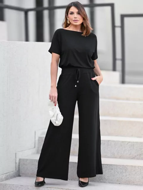 Conjunto Feminino Calça Pantalona Premium Com Forro + Blusa