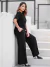 Conjunto Feminino Calça Pantalona Premium Com Forro + Blusa na internet