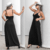Vestido Feminino Longo de Alça Moda Feminina Decote Verão - comprar online