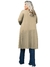 Cardigan Feminino Plus Size Casaco Longo Kimono Sobretudo Cinza na internet