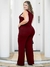 Macacão Longo Plus Size Sem Manga Decote Transpassado Moda Feminina - loja online