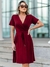 Vestido Feminino Transpassado Midi Moda Evangelica Social - loja online