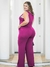 Imagem do Macacão Longo Plus Size Sem Manga Decote Transpassado Moda Feminina