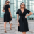 Vestido Feminino Transpassado Midi Moda Evangelica Social